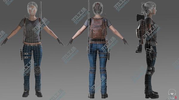images/goods_img/20210312/Female Survivor 3D model/4.jpg